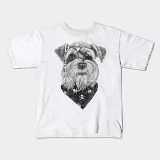 Pirate Schnauzer Kids T-Shirt